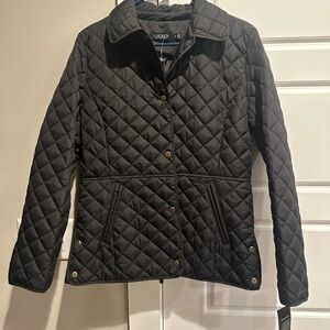 Lauren Ralph Lauren Black Quilted Jacket NWT- Med